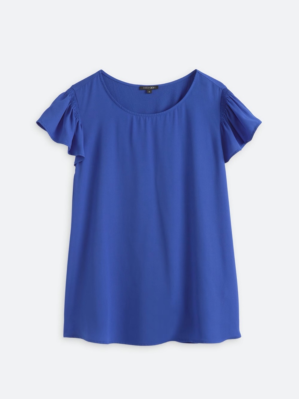 Papermoon Royal Blue Flutter Sleeve Blouse